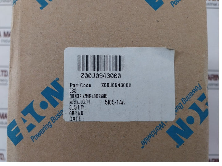 Eaton Nzmb2-a160 Moeller Series 3P Circuit Breaker 160A 440V 690V Iec/En 60947-2