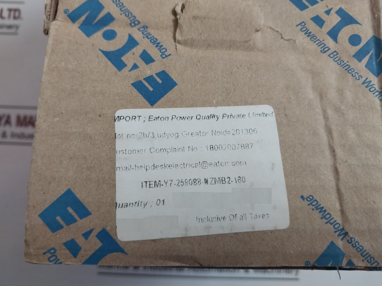 Eaton Nzmb2-a160 Moeller Series 3P Circuit Breaker Z00J0943000 160A 440V 50/60Hz