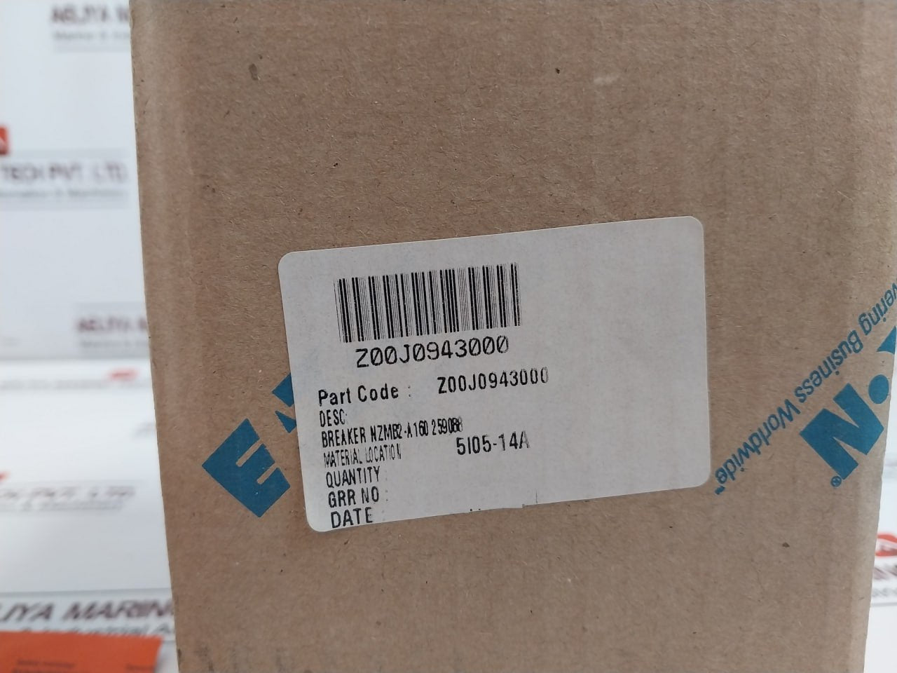 Eaton Nzmb2-a160 Moeller Series 3P Circuit Breaker Z00J0943000 160A 440V 50/60Hz