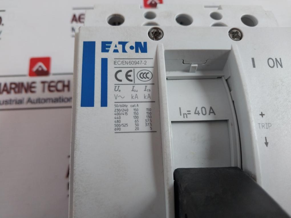 Eaton Nzmh2-a40 Circuit Breaker 40A 50/60Hz