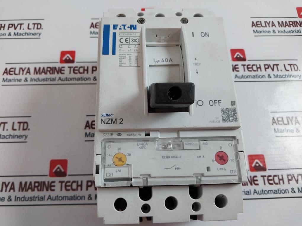 Eaton Nzmh2-a40 Circuit Breaker 40A 50/60Hz