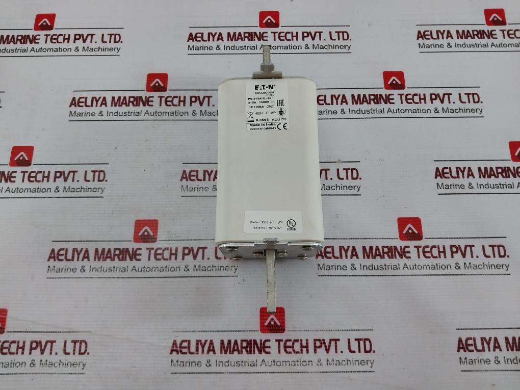 Eaton Pv-315A-3L-15 Gpv Fuse 315A 1500V 100Ka Hrc Bussmann Series
