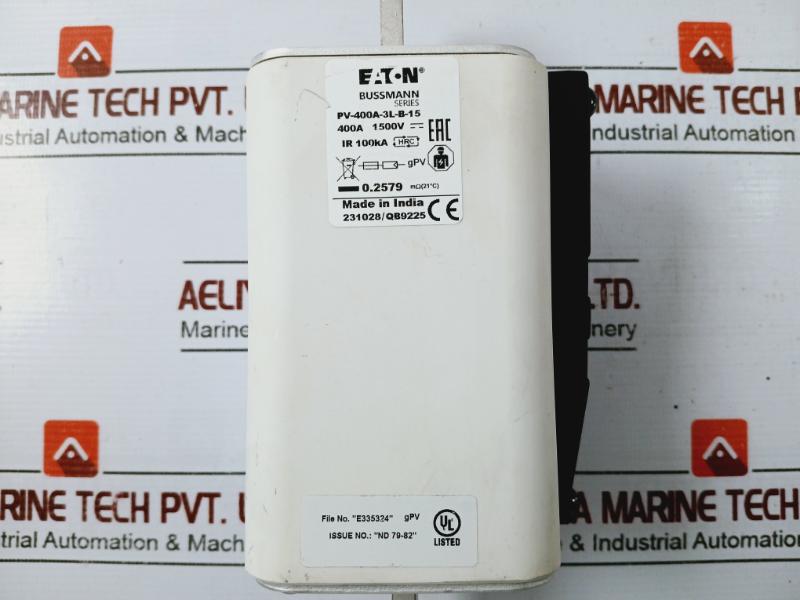 Eaton Pv-400A-3L-b-15 Bussmann Photovoltaic Fuse E335324 400A Ir 100Ka