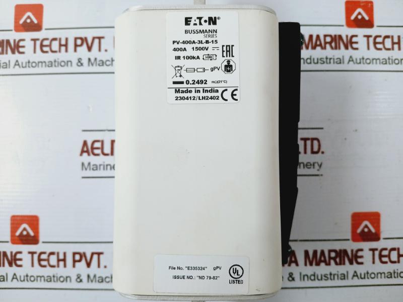 Eaton Pv-400A-3L-b-15 Bussmann Photovoltaic Fuse Ir 100Ka E335324 1500V 500A