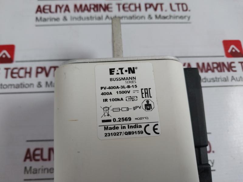 Eaton Pv-400A-3L-b-15 Bussmann Series Photovoltaic Fuse 1500V 100Ka E335324 400A