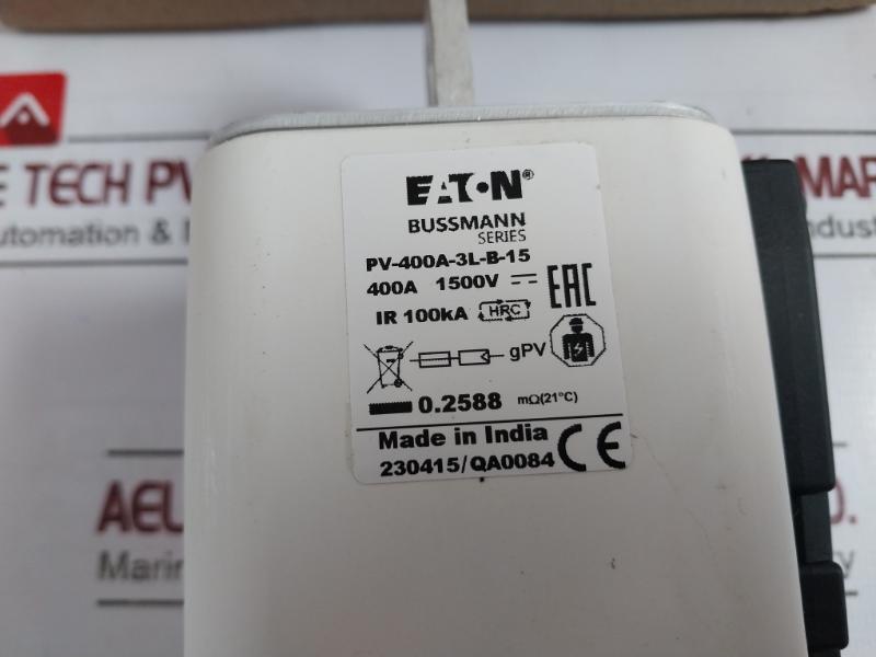 Eaton Pv-400A-3L-b-15 Bussmann Series Photovoltaic Fuse 1500V 400A 78607891