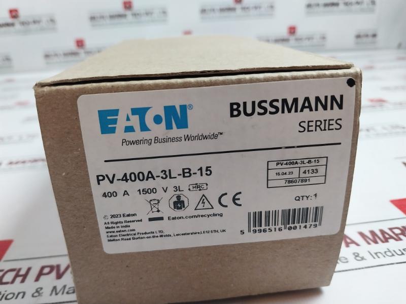 Eaton Pv-400A-3L-b-15 Bussmann Series Photovoltaic Fuse 1500V 400A 78607891