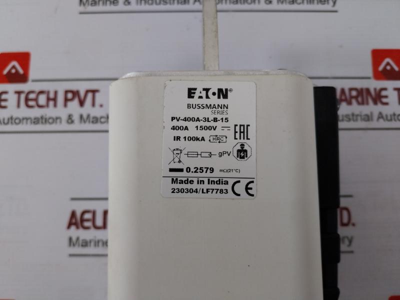 Eaton Pv-400A-3L-b-15 Bussmann Series Photovoltaic Fuse 230304/Lf7783 400A 1500V