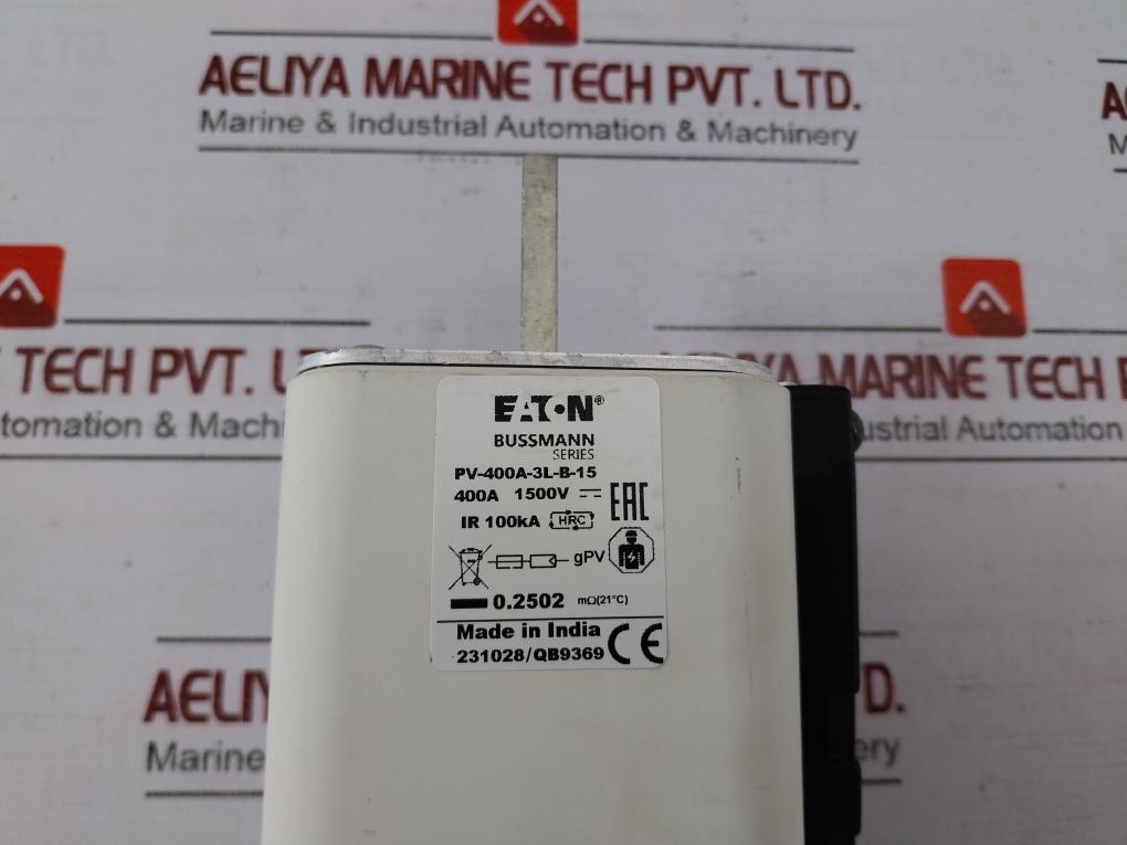 Eaton Pv-400A-3L-b-15 Bussmann Series Photovoltaic Fuse 400A 1500V Dc 100Ka