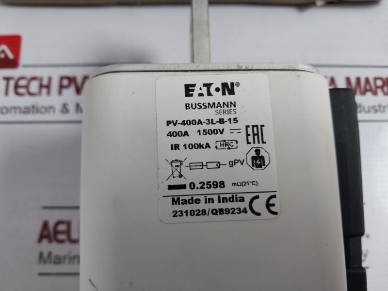 Eaton Pv-400A-3L-b-15 Bussmann Series Photovoltaic Fuse 400A 79710077 1500V