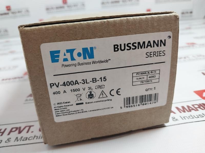 Eaton Pv-400A-3L-b-15 Bussmann Series Photovoltaic Fuse 79710075 400A 1500V