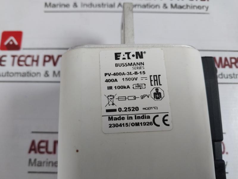 Eaton Pv-400A-3L-b-15 Bussmann Series Photovoltaic Fuse 79710075 400A 1500V