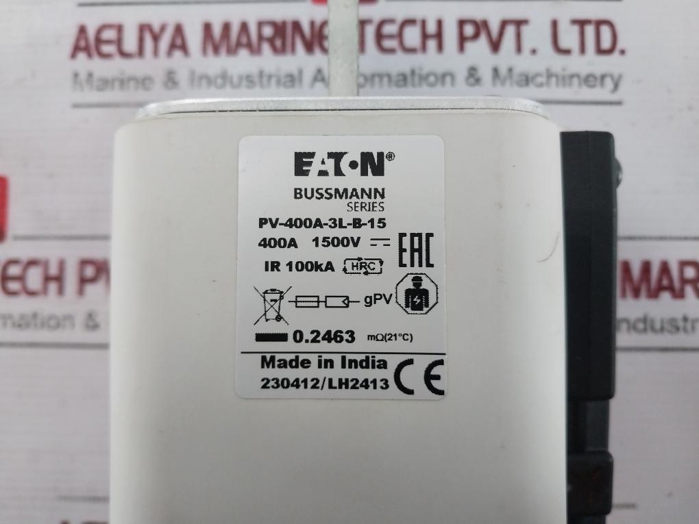 Eaton Pv-400A-3L-b-15 Bussmann Series Photovoltaic Fuse E335324 Ir 100Ka