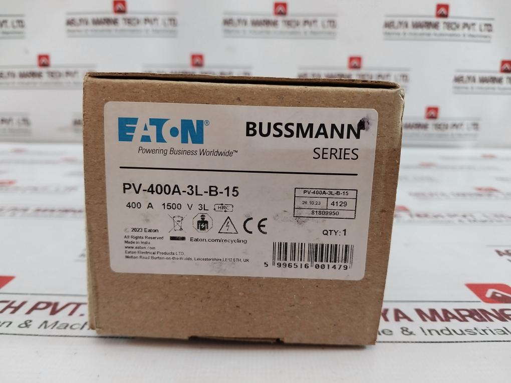 Eaton Pv-400A-3L-b-15 Photovoltaic Fuse 400A 3Axd50000028054
