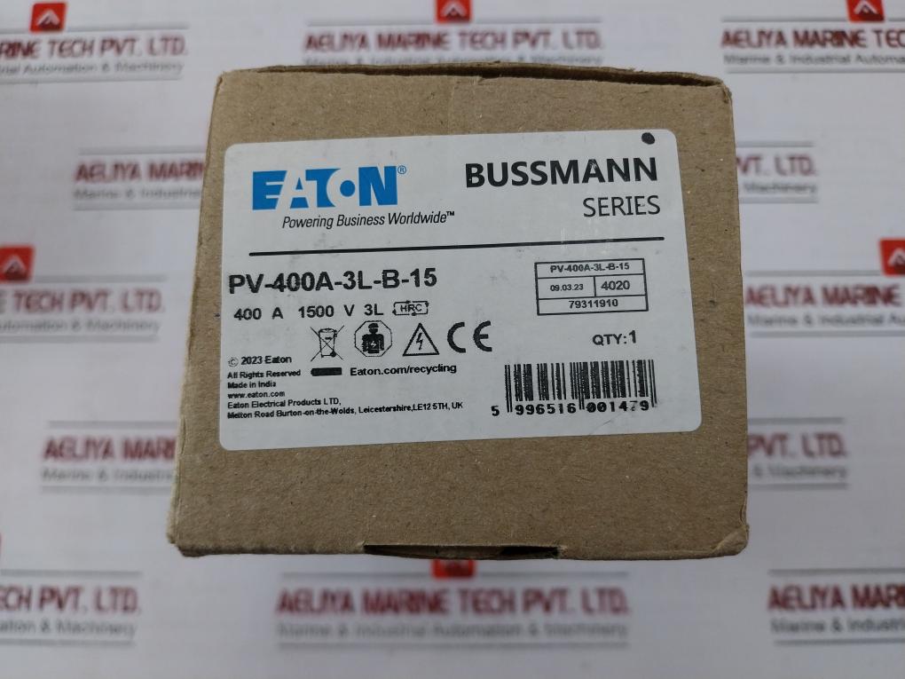 Eaton Pv-400A-3L-b-15 Photovoltaic Fuse E335324 400A