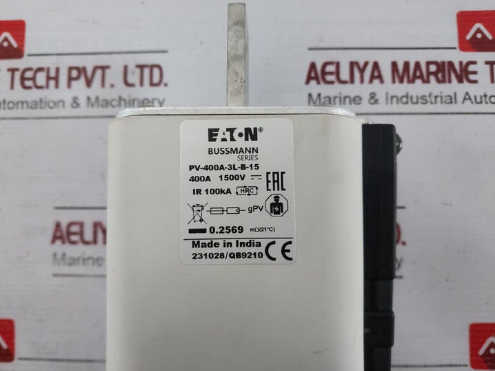 Eaton Pv-400A-3L-b-15 Photovoltaic Protection Fuse Bussmann Series 400A