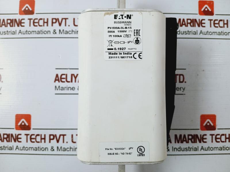 Eaton Pv-500A-3L-b-15 Bussmann Photovoltaic Fuses E335324 1500V 500A Ir 100Ka
