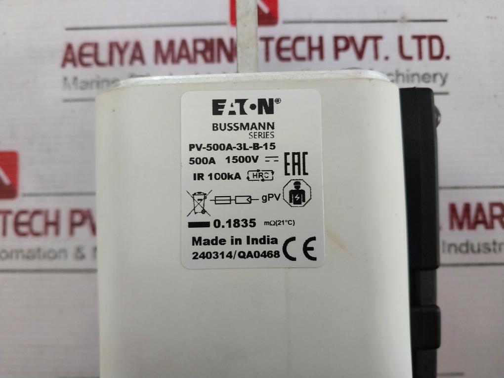 Eaton Pv-500A-3L-b-15 Bussmann Series Photovoltaic Fuse 500A