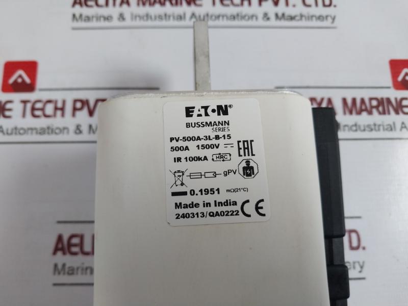 Eaton Pv-500A-3L-b-15 Bussmann Series Photovoltaic Fuse 500A 83799770 1500V