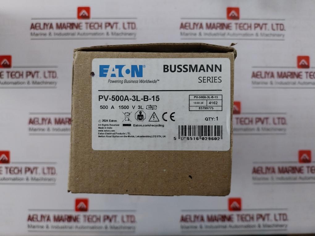 Eaton Pv-500A-3L-b-15 Bussmann Series Photovoltaic Fuse E335324 500A