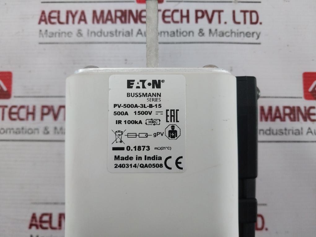 Eaton Pv-500A-3L-b-15 Photovoltaic Fuse 500A 240314/Qa0508 Bussmann Series