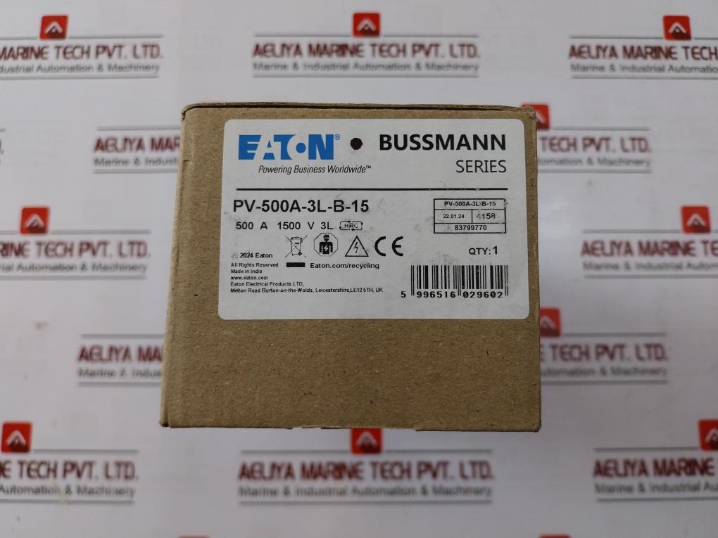 Eaton Pv-500A-3L-b-15 Photovoltaic Fuse Link 500A