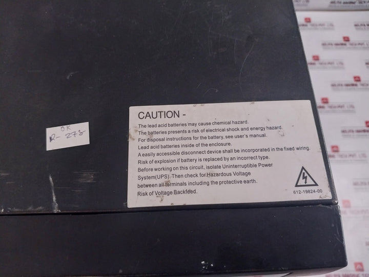 Eaton Pw9130I6000T-xl Ups System 208-240V~, 28.5A, 50/60Hz 6Ka