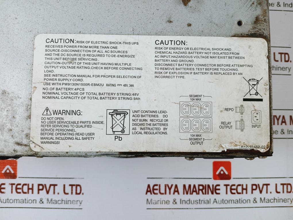 Eaton Pw9130i1500r-xl2u Uninterruptible Power Supply Unit