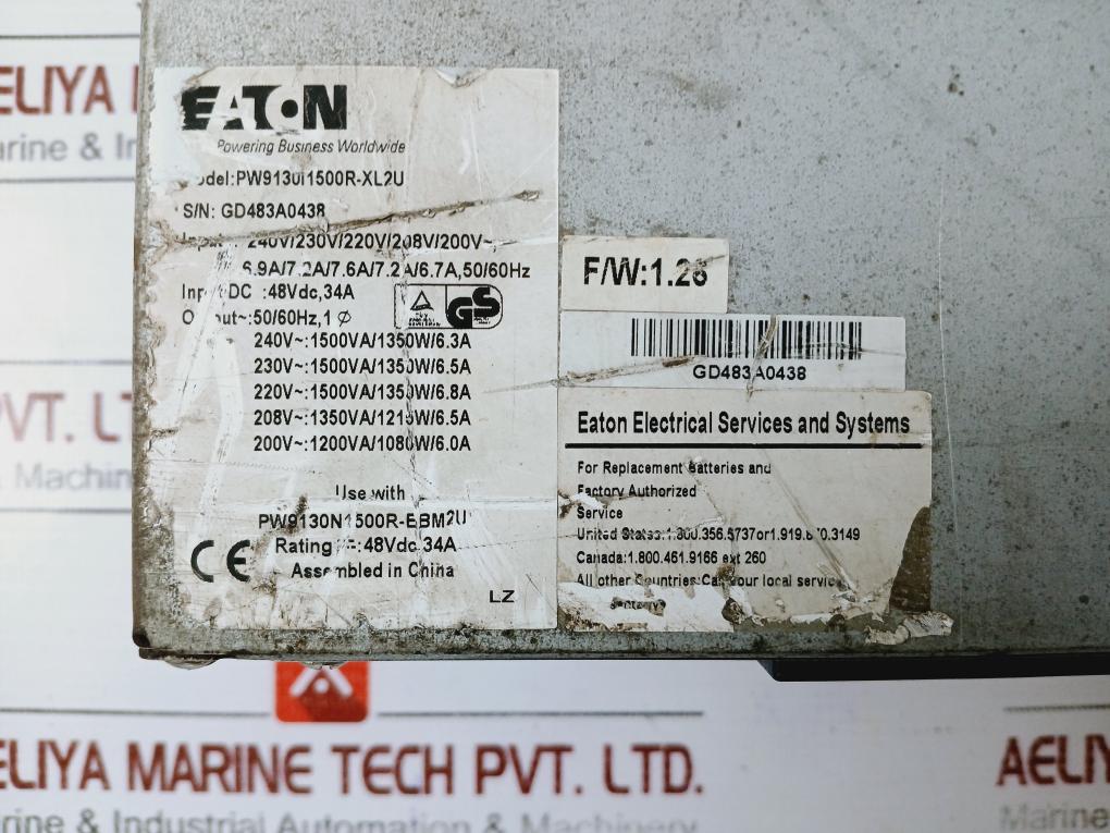 Eaton Pw9130i1500r-xl2u Uninterruptible Power Supply Unit