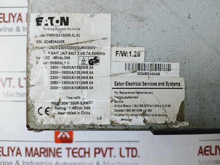 Eaton Pw9130i1500r-xl2u Uninterruptible Power Supply Unit