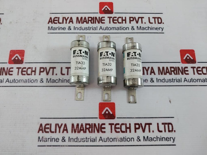 Lot of 5X Eaton TIA32 Bussmann Series HBC Fuse Link 32 Amp 660V AC
