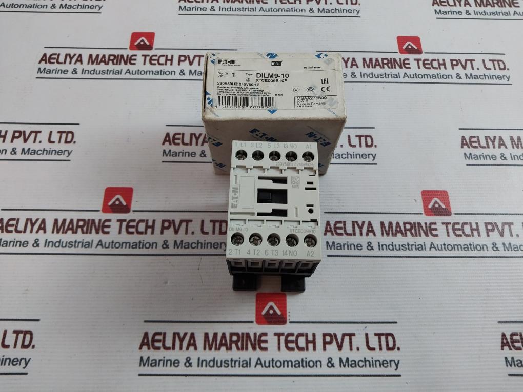Eaton XTCE009B10 Contactor DIL M9-10 3 Pole Break 250V DC