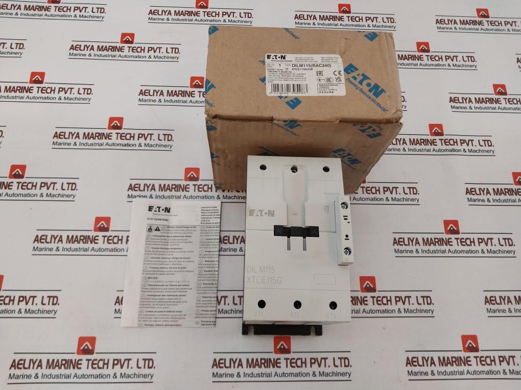 Eaton Xtce115G Contactor 190-240V 50-60 Hz