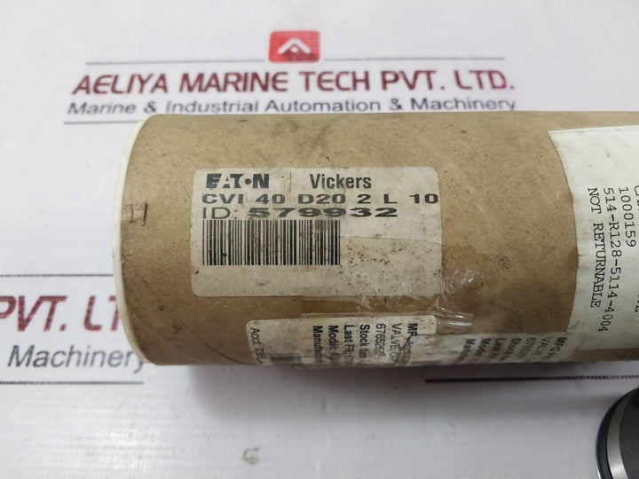 Eaton Cvi 40 D20 2 L 10 Cartridge Valve For Thruster Lubrication Unit 6765267