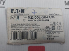 Eaton M22-ddl-gr-x1/X0 Modular Pushbutton Msaa216700