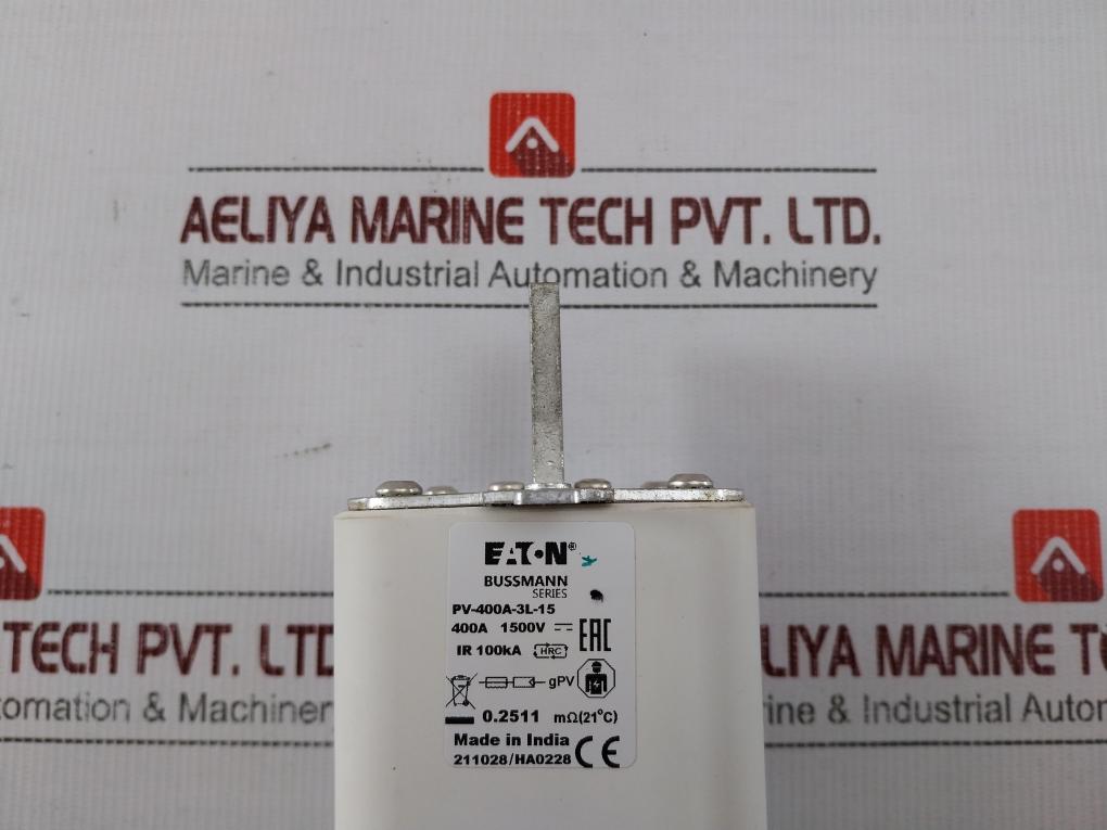 Eaton Pv-400A-3L-15 Bussmann Series Photovoltaic Fuse 400A 1500V 100 Ka