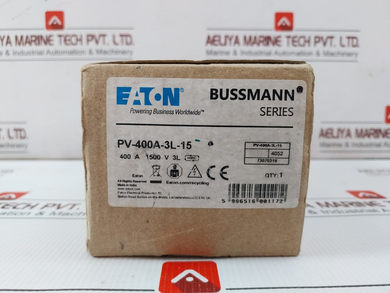 Eaton Pv-400A-3L-15 Bussmann Series Photovoltaic Fuse 400A 1500V 100 Ka