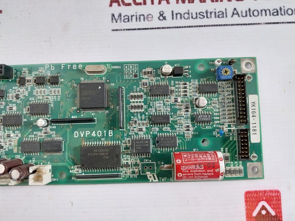 Ebara Dvp401B Pc Board Roughing Pump Component Yk164-1181 Twp-a