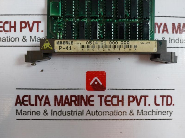 Eberle Pls 514 Processor Module P-41 Pd 451154/a