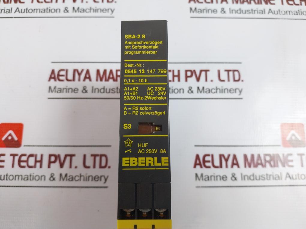 Eberle SBA-2 S Time Relay 0,1s - 10h AC 250V 8A - Aeliya Marine Tech