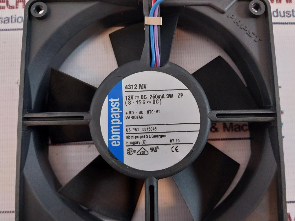 Ebm-papst 4312Mv Dc Axial Compact Fan 5845045