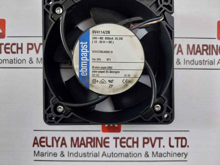 Ebm-papst Dv4114/2N Cooling Fan 24Vdc 850Ma 20,5W