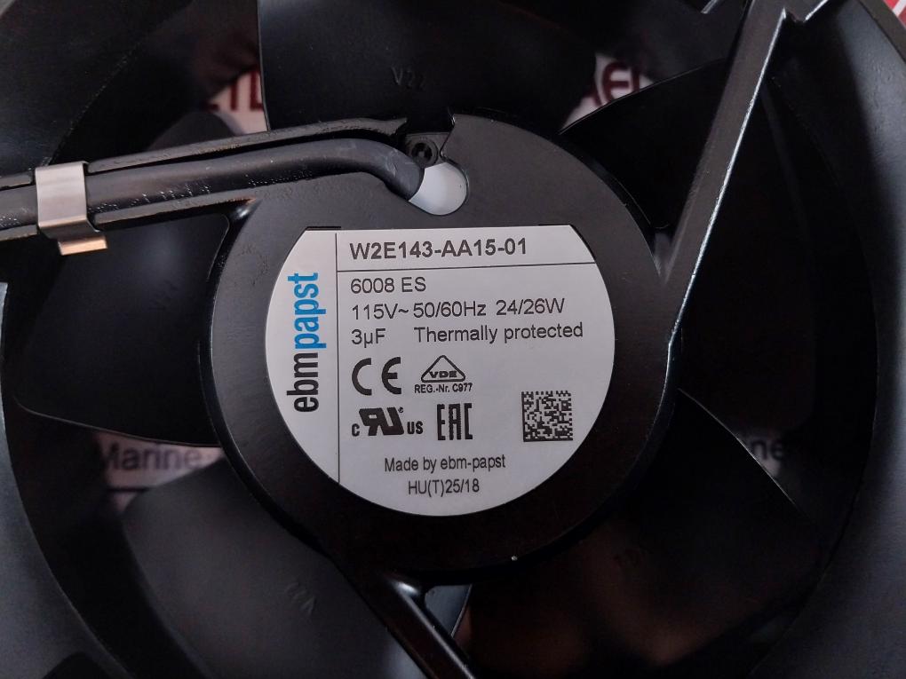 Ebm-Papst W2E143-AA15-01 Cooling Fan 115V 50/60Hz