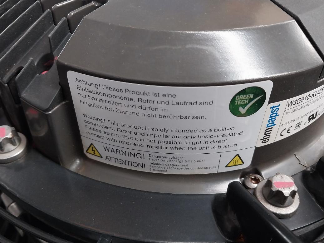 Axial Cooling Fan 50/60Hz 3.9A 2550W Brand Ebm-papst W3G910-ku25-03/F01