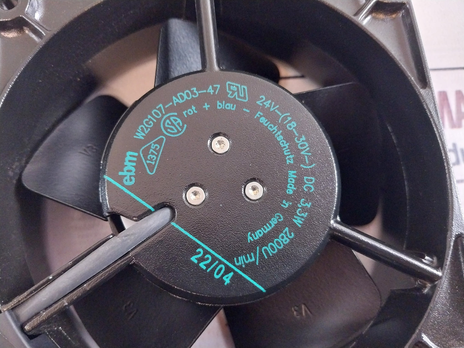 Ebm Papst W2g107-ad03-47 Fans and Blower