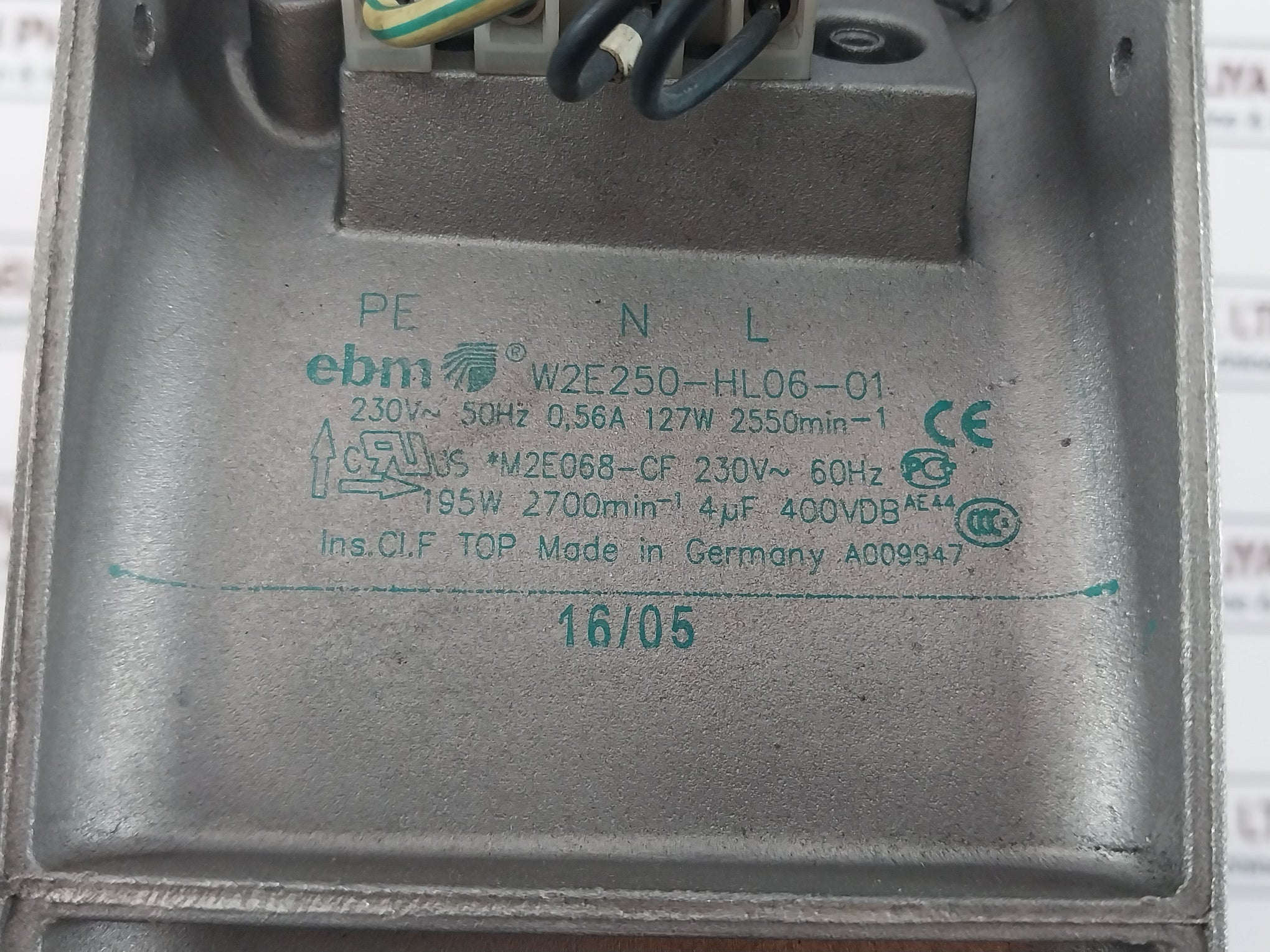 Ebm W2E250-hl06-01 Axial Fan 230V~ 50Hz 0,56A 127W