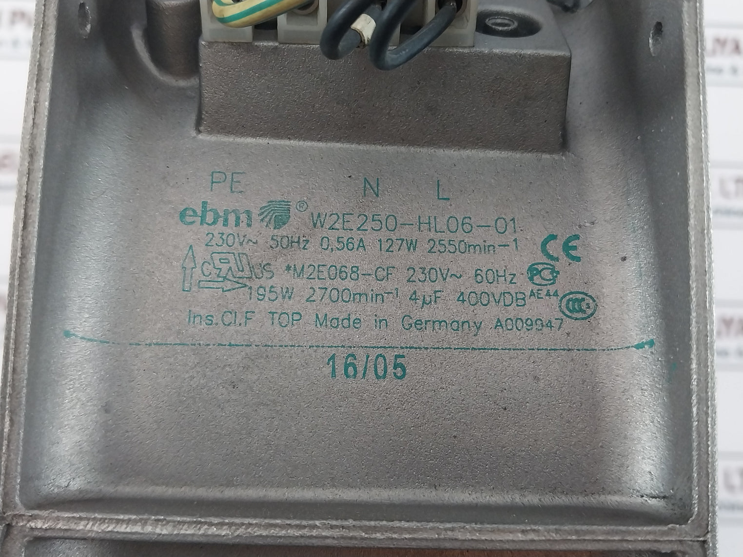 Ebm W2E250-hl06-01 Axial Fan 230V~ 50Hz 0,56A 127W