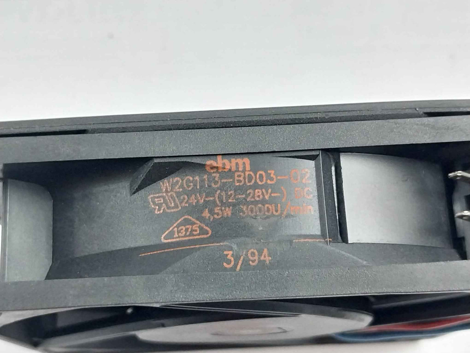 Ebm W2G113-bd03-02 Axial Fan 4,5W 3000V/Min 24V-(12-28V) Dc