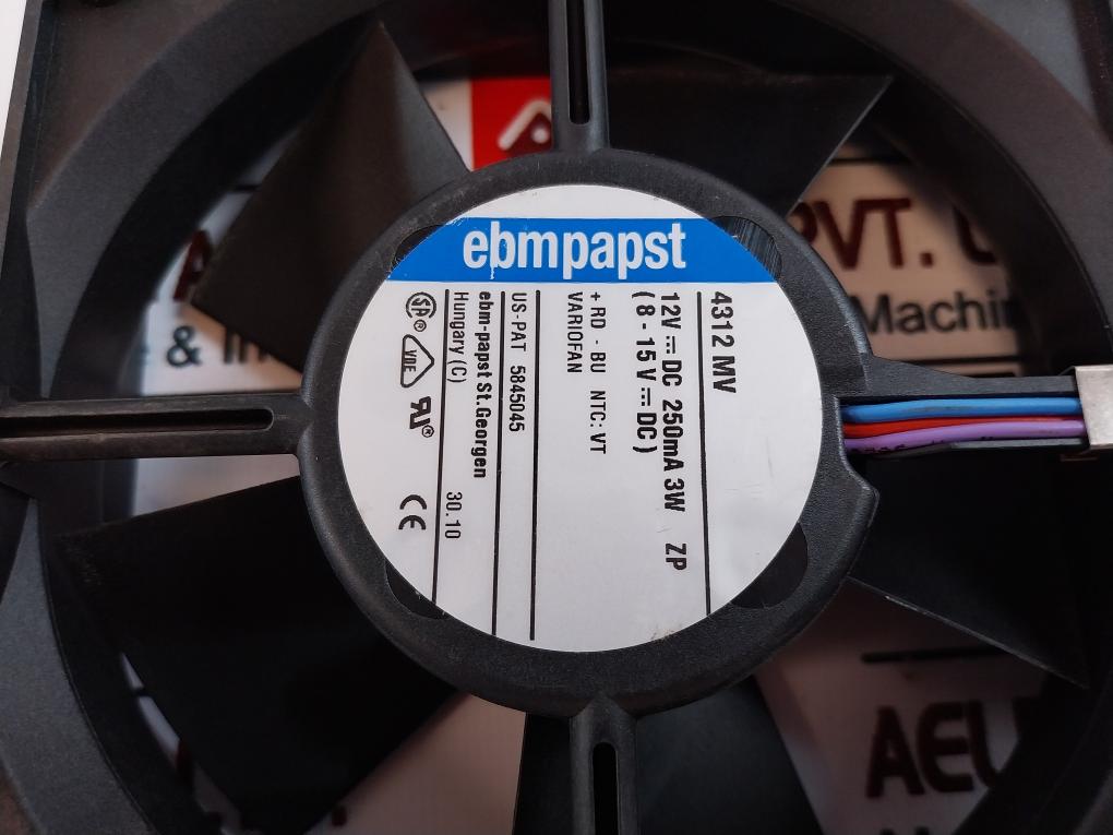Ebmpapst 4312 MV Dc Axial Compact Fan 20014899+74 12Vdc