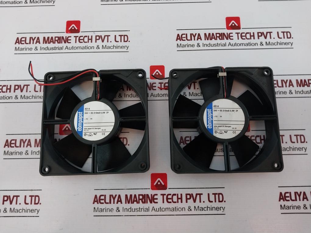 Ebmpapst 4314 Fan - 24v Dc, 210ma, 5.0w Wire Cabinet Cooling Fan ...
